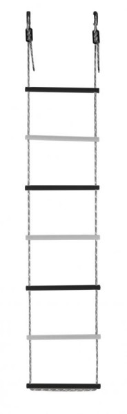 Лестница веревочная 7 перекладин цв.черный, белый D=25  в Покачах - pokachi.ok-mebel.com | фото