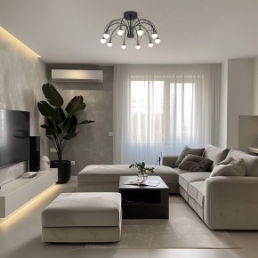 Люстра на штанге Eurosvet Ragno 90035/10 LED черный в Покачах - pokachi.ok-mebel.com | фото 5
