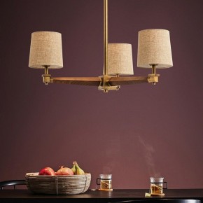 Люстра на штанге Imperiumloft Jorgenson Beige/Dark wood STAVRA01 в Покачах - pokachi.ok-mebel.com | фото 9