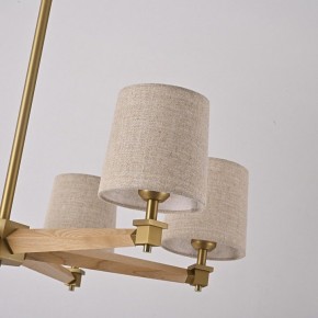 Люстра на штанге Imperiumloft Jorgenson Beige/Light wood STAVRA01 в Покачах - pokachi.ok-mebel.com | фото 7