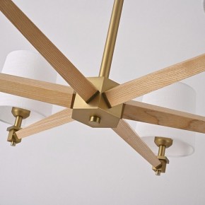 Люстра на штанге Imperiumloft Jorgenson White/Light wood STAVRA01 в Покачах - pokachi.ok-mebel.com | фото 13