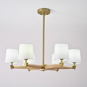 Люстра на штанге Imperiumloft Jorgenson White/Light wood STAVRA01 в Покачах - pokachi.ok-mebel.com | фото 4