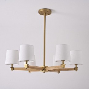 Люстра на штанге Imperiumloft Jorgenson White/Light wood STAVRA01 в Покачах - pokachi.ok-mebel.com | фото 5