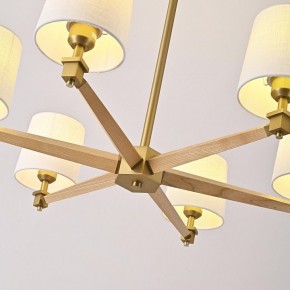 Люстра на штанге Imperiumloft Jorgenson White/Light wood STAVRA01 в Покачах - pokachi.ok-mebel.com | фото 7