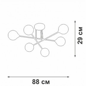 Люстра на штанге Vitaluce V3931 V3931-8/6PL в Покачах - pokachi.ok-mebel.com | фото 4