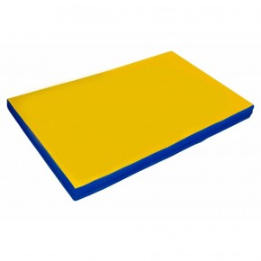 Мат гимнастический 2х1х0,08м цв. синий-желтый в Покачах - pokachi.ok-mebel.com | фото 1