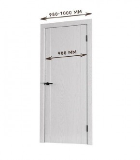Межкомнатная дверь Bolivar Роялвуд белый (комплект) 900 в Покачах - pokachi.ok-mebel.com | фото