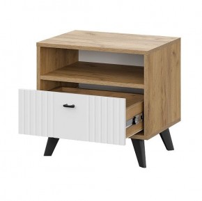 МИЛАН Спальня (Дуб Золотой/Белый матовый) в Покачах - pokachi.ok-mebel.com | фото 6