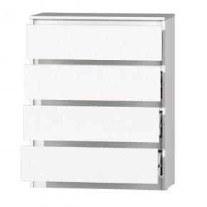 МС "Хилтон" Комод №1 800 (4 ящ.) белый текстурный в Покачах - pokachi.ok-mebel.com | фото 3