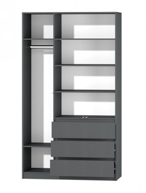 МС "Хилтон" Шкаф №2 1200 (Графит) в Покачах - pokachi.ok-mebel.com | фото 3