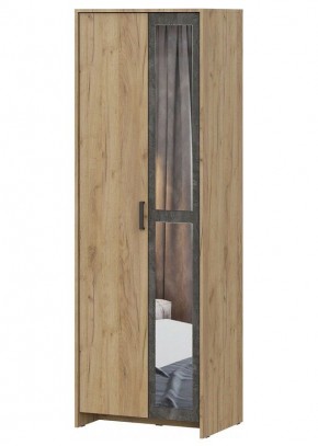 МСП-1 Шкаф 2-х створчатый (Дуб Золотой/Камень темный) в Покачах - pokachi.ok-mebel.com | фото