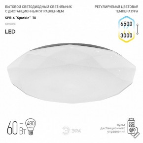 Накладной светильник Эра Классик SPB-6-70-RC Sparkle в Покачах - pokachi.ok-mebel.com | фото 2