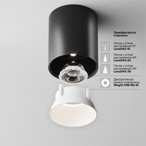Накладной светильник Maytoni Alfa LED C064CL-12W4K-RD-B в Покачах - pokachi.ok-mebel.com | фото 4