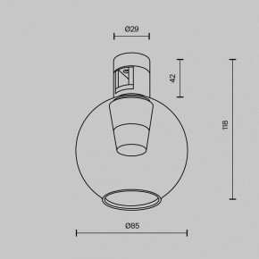 Накладной светильник Maytoni Bubble TR148-1-3W4K-B в Покачах - pokachi.ok-mebel.com | фото 6
