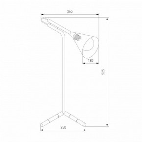 Настольная лампа декоративная Eurosvet Enigma 01186/1 черный в Покачах - pokachi.ok-mebel.com | фото 3