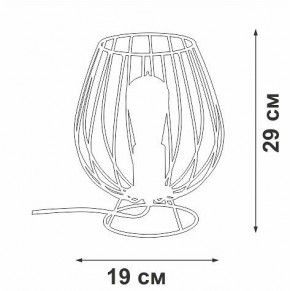 Настольная лампа декоративная Vitaluce V4296 V4296-0/1L в Покачах - pokachi.ok-mebel.com | фото 3