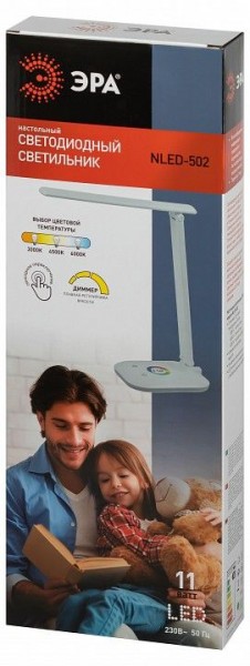 Настольная лампа офисная Эра  NLED-502-11W-W в Покачах - pokachi.ok-mebel.com | фото 6