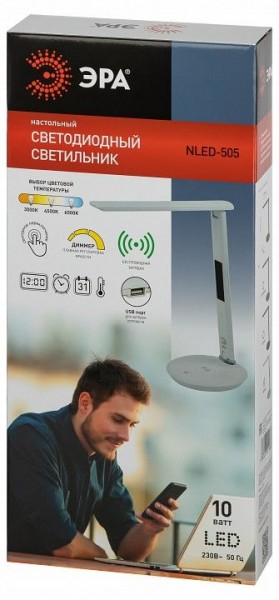 Настольная лампа офисная Эра  NLED-505-10W-W в Покачах - pokachi.ok-mebel.com | фото 5