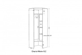 ОЛЬГА-МИЛК 9.2 Шкаф угловой с зеркалом в Покачах - pokachi.ok-mebel.com | фото 2