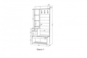 ОЛЬГА Прихожая (модульная) в Покачах - pokachi.ok-mebel.com | фото 3