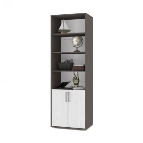 ОЛИВИЯ О21 Шкаф-стеллаж (анкор темный/анкор светлый) в Покачах - pokachi.ok-mebel.com | фото