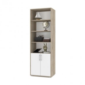 ОЛИВИЯ О21 Шкаф-стеллаж (дуб серый/белый) в Покачах - pokachi.ok-mebel.com | фото