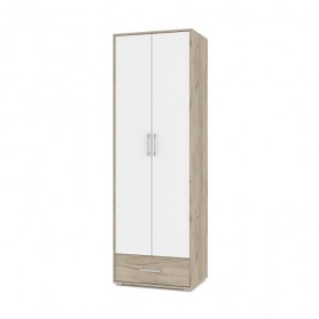 ОЛИВИЯ О22 Шкаф 2-х дверный (дуб серый/белый) в Покачах - pokachi.ok-mebel.com | фото