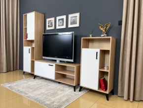 ОСКАР TRIO Гостиная (дуб золотой/белый) в Покачах - pokachi.ok-mebel.com | фото 3