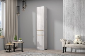 Пенал Лиана (Дуб Крафт Белый/Дуб Крафт Золотой) в Покачах - pokachi.ok-mebel.com | фото