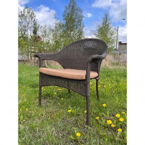 Плетеное кресло LV-140B-Brown с подушкой в комплекте в Покачах - pokachi.ok-mebel.com | фото 2