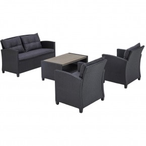 Плетеный комплект мебелис диваном AFM-804G Dark Grey в Покачах - pokachi.ok-mebel.com | фото 3