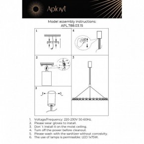 Подвесная люстра Aployt Rezeda APL.788.03.15 в Покачах - pokachi.ok-mebel.com | фото 13