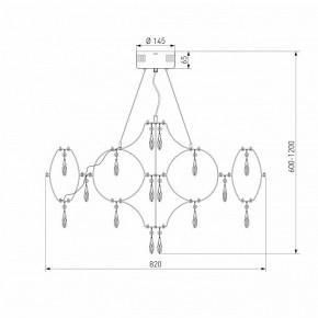 Подвесная люстра Bogate"s Tense 443/1 в Покачах - pokachi.ok-mebel.com | фото 7