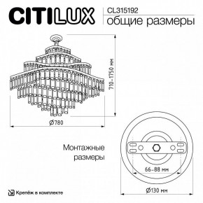 Подвесная люстра Citilux Naiad CL315192 в Покачах - pokachi.ok-mebel.com | фото 6