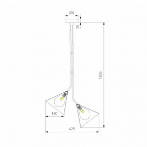 Подвесная люстра Eurosvet Enigma 70161/3 черный в Покачах - pokachi.ok-mebel.com | фото 4