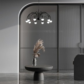 Подвесная люстра Eurosvet Ragno 90034/10 LED черный в Покачах - pokachi.ok-mebel.com | фото 4