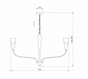 Подвесная люстра Eurosvet Rhyton 60167/6 латунь в Покачах - pokachi.ok-mebel.com | фото 5