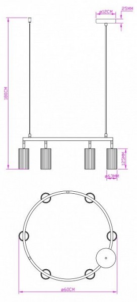 Подвесная люстра Moderli Cora V11602-6P в Покачах - pokachi.ok-mebel.com | фото 5