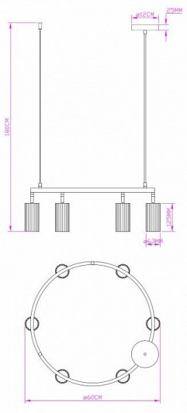Подвесная люстра Moderli Cora V11604-6P в Покачах - pokachi.ok-mebel.com | фото 6