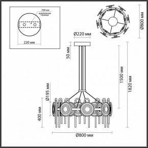 Подвесная люстра Odeon Light Magnet 5407/92L в Покачах - pokachi.ok-mebel.com | фото 6