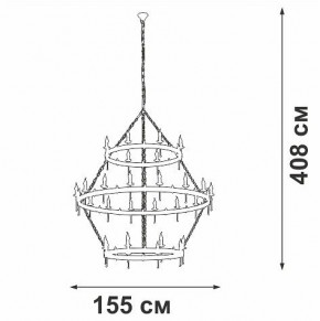Подвесная люстра Vitaluce V1872 V1872-7/16+8+8 в Покачах - pokachi.ok-mebel.com | фото 3