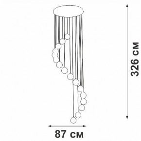 Подвесная люстра Vitaluce V2893 V2893-9/16S в Покачах - pokachi.ok-mebel.com | фото 4