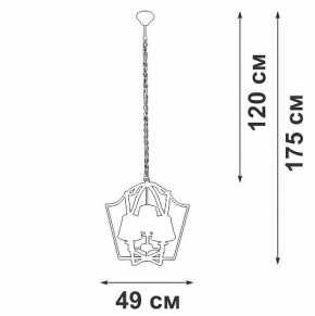 Подвесная люстра Vitaluce V4991 V4991-8/3 в Покачах - pokachi.ok-mebel.com | фото 3