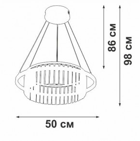 Подвесная люстра Vitaluce V54010 V54010-0/1S в Покачах - pokachi.ok-mebel.com | фото 6