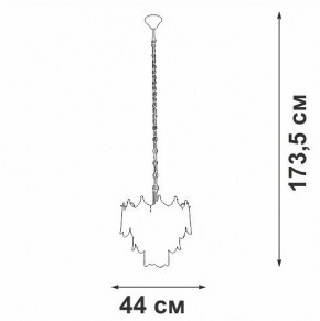 Подвесная люстра Vitaluce V5813 V5813-8/5 в Покачах - pokachi.ok-mebel.com | фото 3