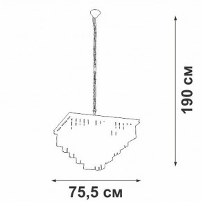 Подвесная люстра Vitaluce V5818 V5818-8/13 в Покачах - pokachi.ok-mebel.com | фото 5