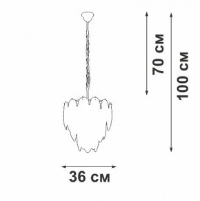 Подвесная люстра Vitaluce V5887 V5887-8/7 в Покачах - pokachi.ok-mebel.com | фото 5