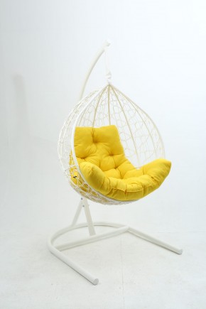 Подвесное кресло Бароло (белый/желтый) в Покачах - pokachi.ok-mebel.com | фото