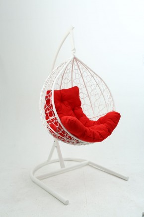 Подвесное кресло Бароло (белый/красный) в Покачах - pokachi.ok-mebel.com | фото