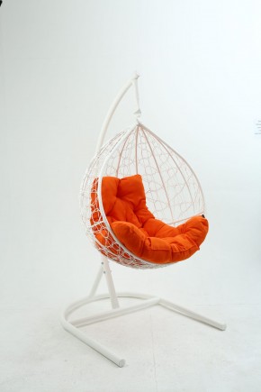 Подвесное кресло Бароло (белый/оранжевый) в Покачах - pokachi.ok-mebel.com | фото